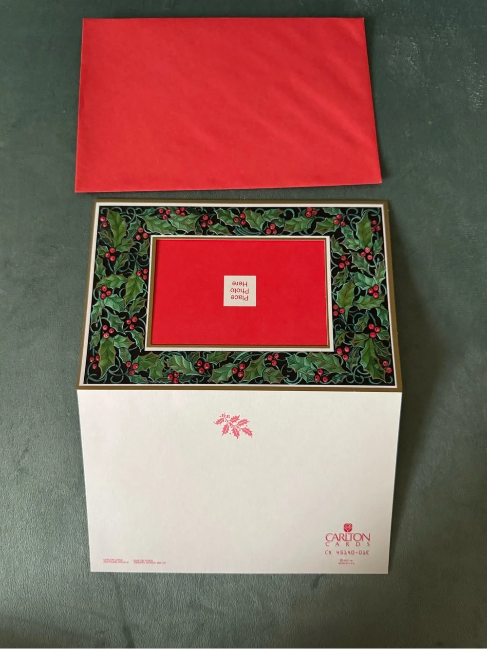 NWOT assorted vintage Christmas cards & photo holders